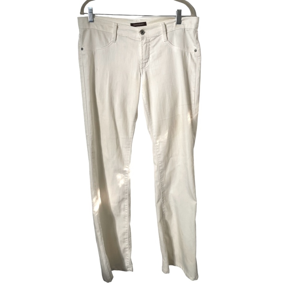 James Jeans Reboot Bootcut Flare Jeans in White. Size 31.